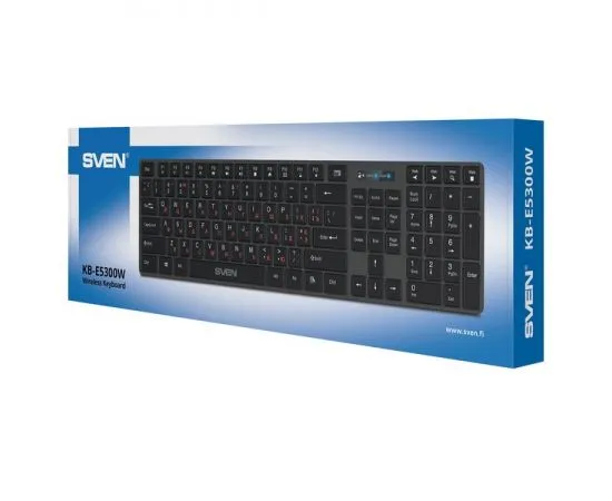 Клавиатура SVEN KB-E5300W Black (SV-021139), фото 4
