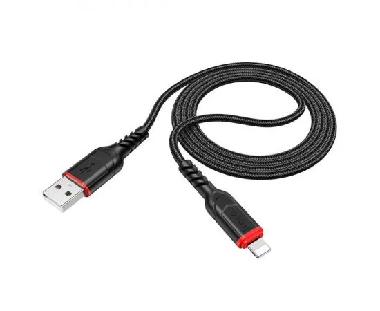 USB-кабель Type-C - Apple 8pin 3м. (HOCO) X59 Victory, черный (6942007623049)