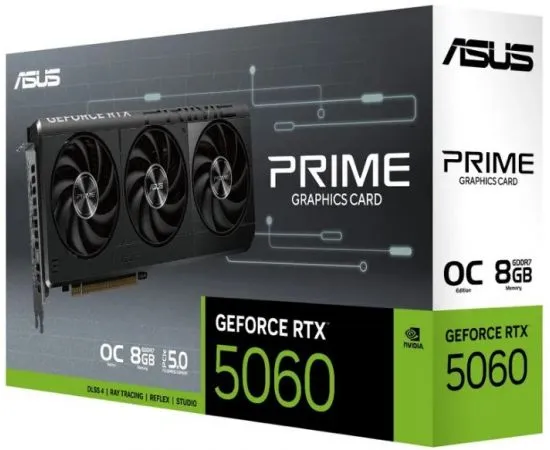 Видеокарта GeForce RTX5060 8GB GDDR7 (ASUS PRIME OC) (90YV0N10-M0NA00), фото 5