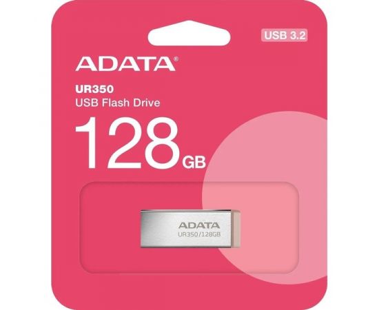 USB Flash-накопитель 128Gb USB 3.2 (ADATA, UR350), серебристый/бежевый (UR350-128G-RSR/BG), Цвет: Серебристый/Бежевый, фото 4