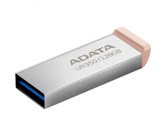 USB Flash-накопитель 128Gb USB 3.2 (ADATA, UR350), серебристый/бежевый (UR350-128G-RSR/BG), Цвет: Серебристый/Бежевый