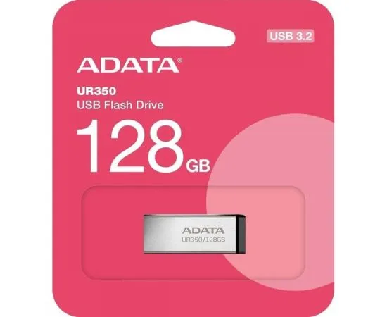 USB Flash-накопитель 128Gb USB 3.2 (ADATA, UR350), серебристый/черный (UR350-128G-RSR/BK), Цвет: Серебристый/Чёрный, фото 3