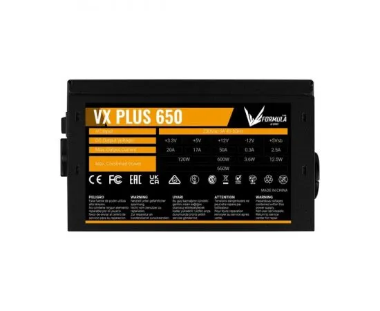 Блок питания 650W (Formula/Aerocool, VX PLUS 650) (4711401661672), фото 5