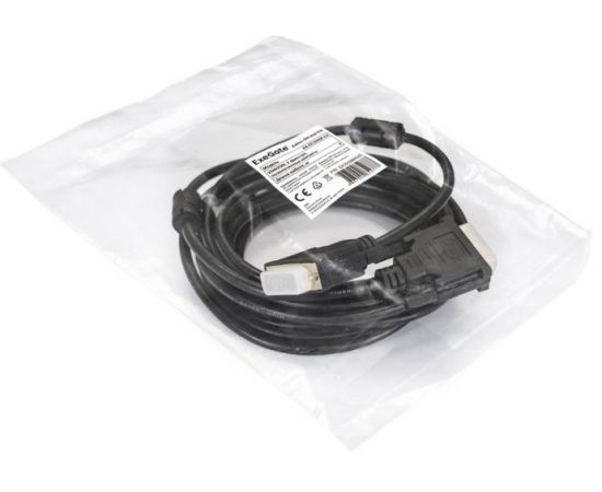 Кабель DVI-D 5м Dual Link (Exegate) 2 феррита (EX191096RUS), фото 2