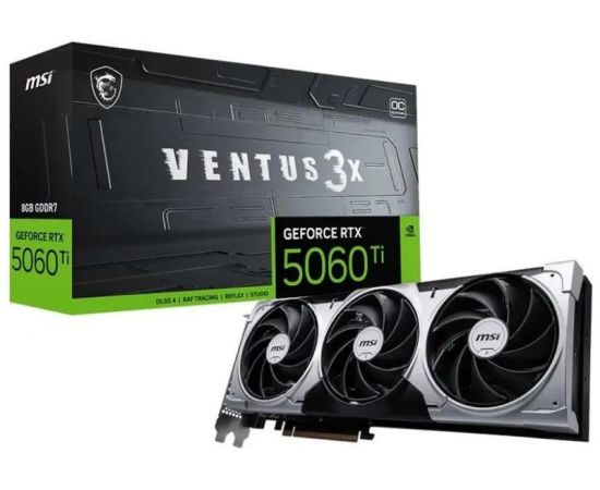Видеокарта GeForce RTX5060 8GB GDDR7 (MSI VENTUS 3X) (RTX 5060 8G VENTUS 3X), фото 5