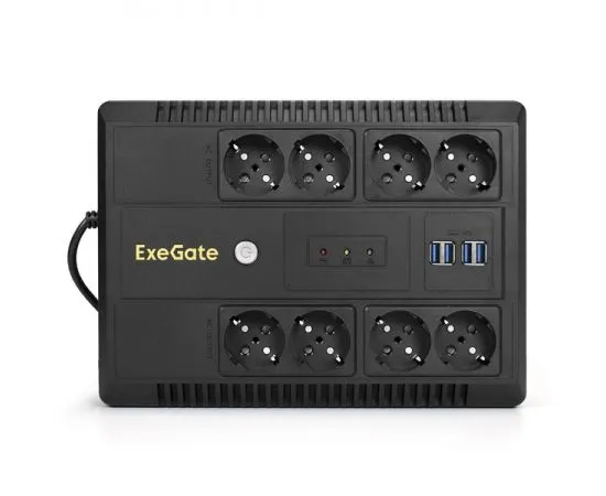 ИБП ExeGate NEO NNB-600.LED.AVR.8SH.CH (EX293853RUS), фото 2