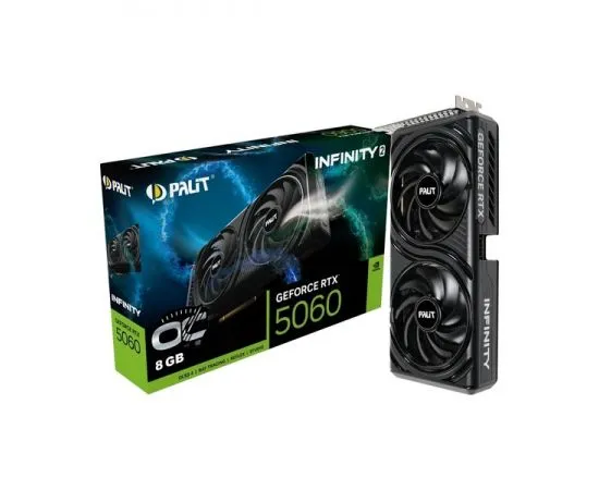Видеокарта GeForce RTX5060 8GB GDDR7 (Palit Infinity 2 OC) (NE75060V19P1-GB2063L), фото 5