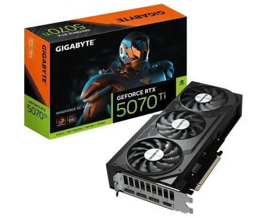 Видеокарта Gigabyte RTX5070TI 16GB GDDR7 (GV-N507TWF3OCV2-16GD), фото 5