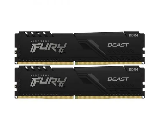 Оперативная память Kingston 2x16Gb DDR4-3200MHz Fury Beast Black (KF432C16BB1K2/32WP), фото 2
