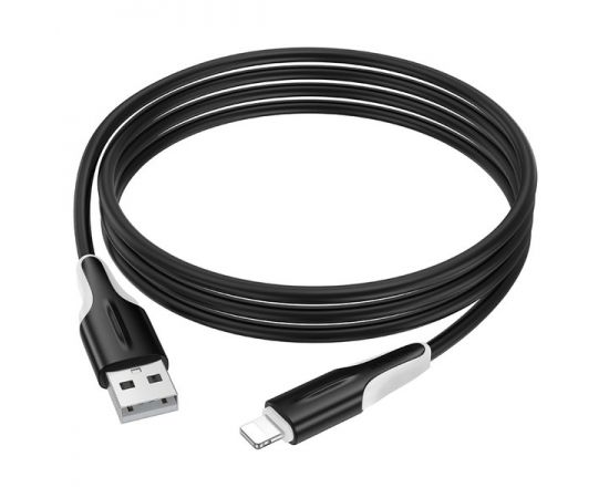 USB-кабель для Apple 8pin 1м. (Borofone) BX119, черный (6941991121975), фото 3