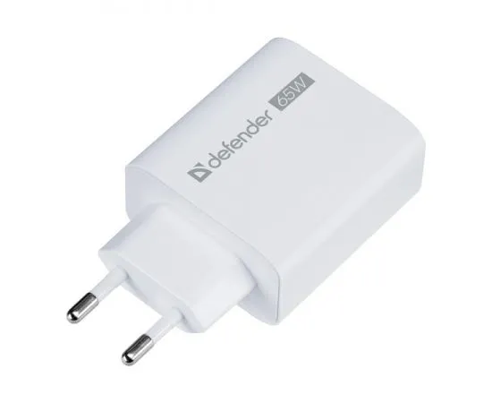 Зарядное устройство Defender UPA-165, USB A+C, PD (65W), белый (83582), фото 3