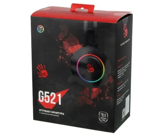 Наушники с микрофоном A4 Tech Bloody G521 черный (G521 BLACK), фото 2