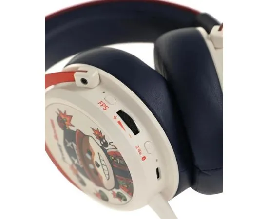 Bluetooth-гарнитура A4Tech Bloody MR595 Proxy Boom, бежевый/черный, фото 3