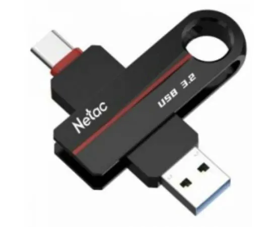 USB Flash-накопитель 128Gb USB 3.2/USB Type-C (Netac US18) (NT03US18C-128G-32BK), фото 2